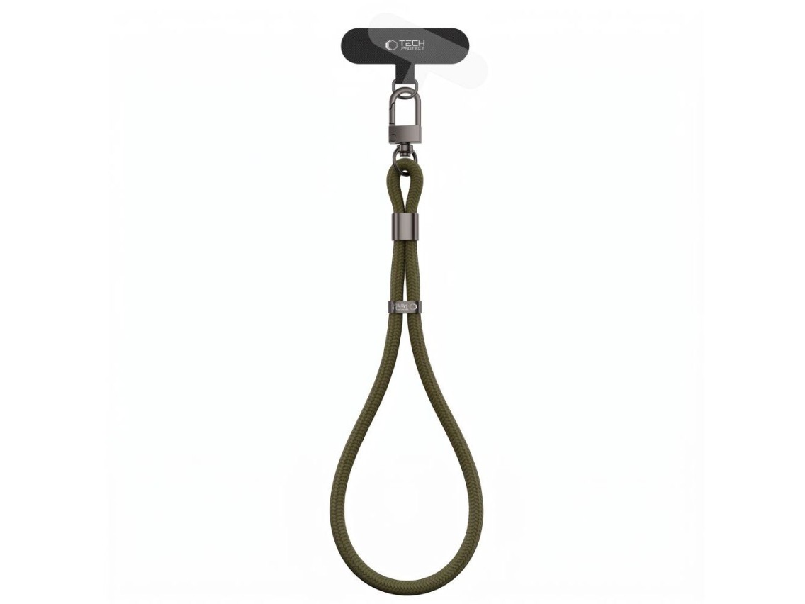 Pulseira de corda Tech-Protect C11S para celular - Verde escuro