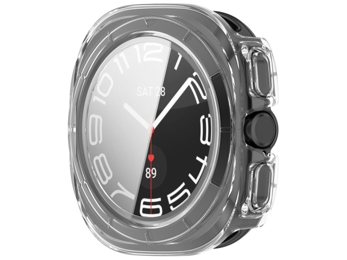 Funda Tech-Protect Defense (paquete de 2) para Samsung Galaxy Watch Ultra de 47 mm - Negro mate tran