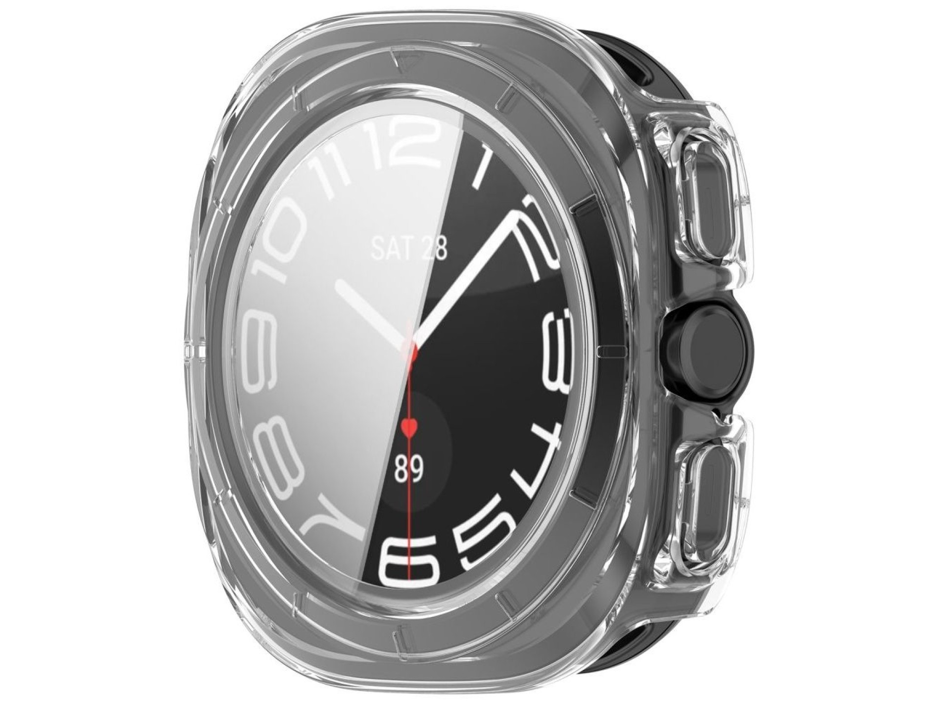 Funda Tech-Protect Defense (paquete de 2) para Samsung Galaxy Watch Ultra de 47 mm - Negro mate tran
