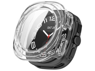 Tech-Protect Defense 2-Pack Case for Samsung Galaxy Watch Ultra 47mm - Clear Matte Black Tech-Protect Defense 2-Pack Case for Samsung Galaxy Watch Ultra 47mm - Clear Matte Black