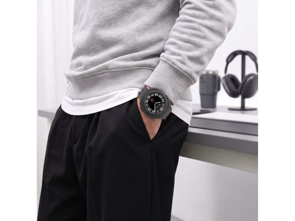 Funda Tech-Protect Defense (paquete de 2) para Samsung Galaxy Watch Ultra de 47 mm - Negro mate tran