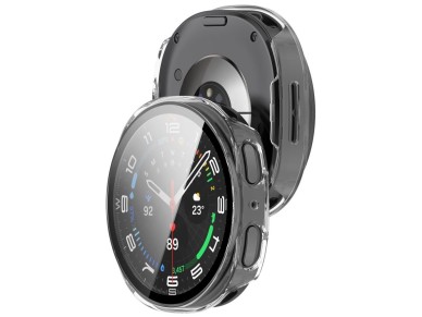 Tech-Protect Defense 2-Pack Case for Samsung Galaxy Watch 44mm - Clear Matte Black Tech-Protect Defense 2-Pack Case for Samsung Galaxy Watch 44mm - Clear Matte Black