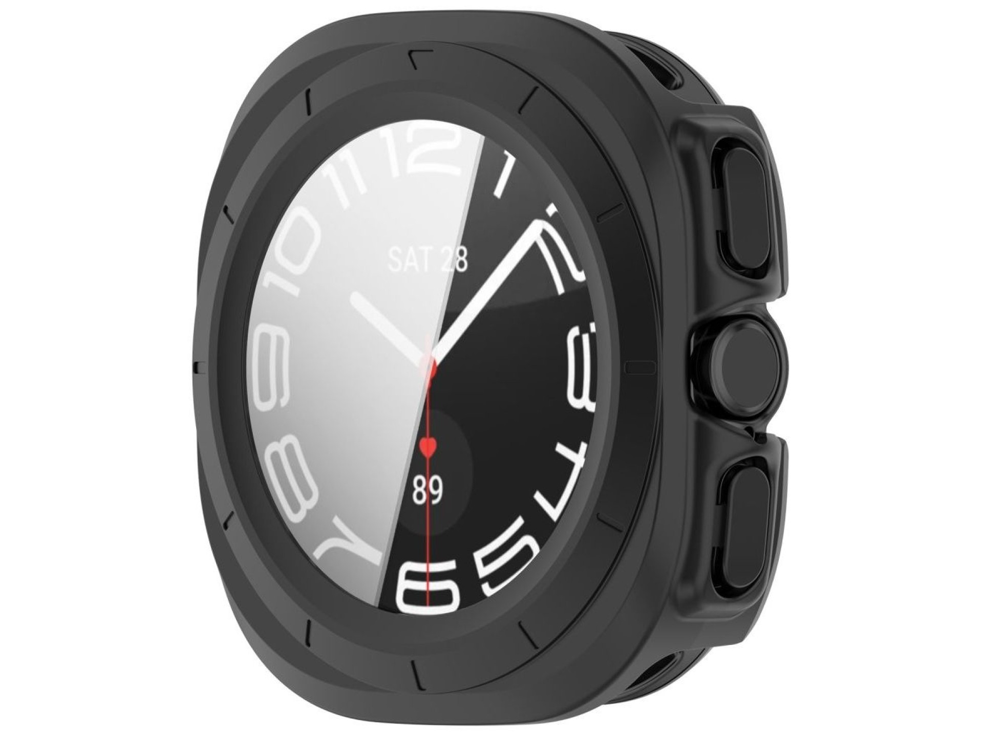 Funda Tech-Protect Defense (paquete de 2) para Samsung Galaxy Watch Ultra de 47 mm - Negro mate tran