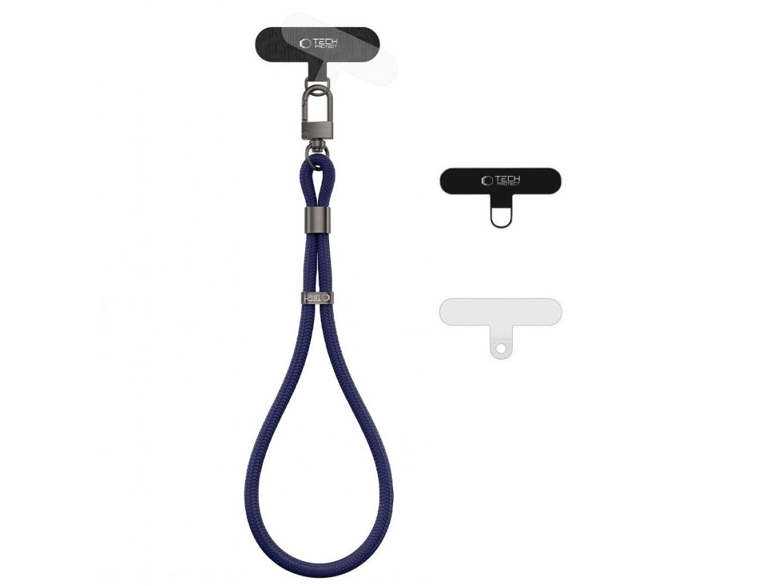 Pulseira de corda Tech-Protect C11S para celular - Azul Marinho