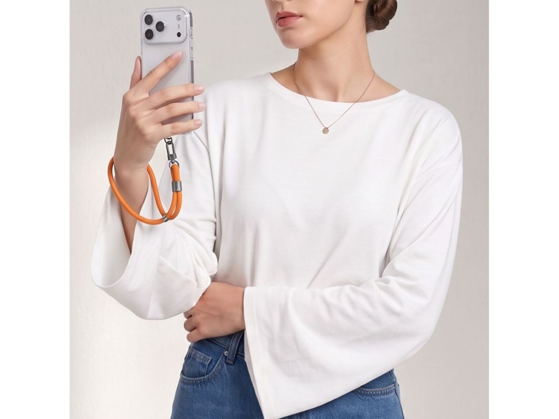 Pulseira de corda Tech-Protect C11S para celular - Laranja