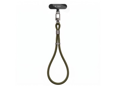 Pulseira de corda Tech-Protect C11S para celular - Verde escuro