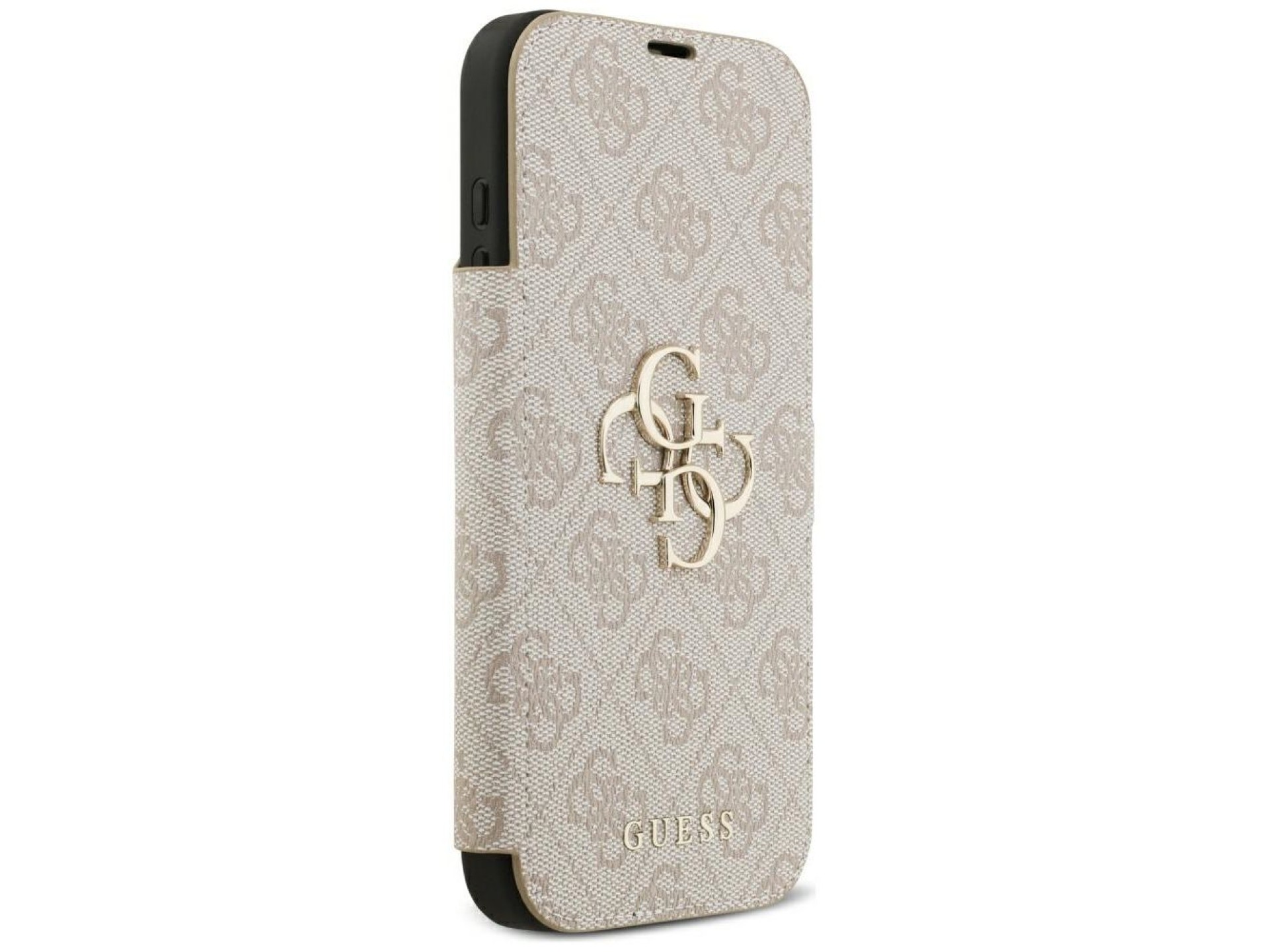Funda Guess Book 4G con logo metálico para iPhone 18 Pro Max / 17 Pro Max - Rosa