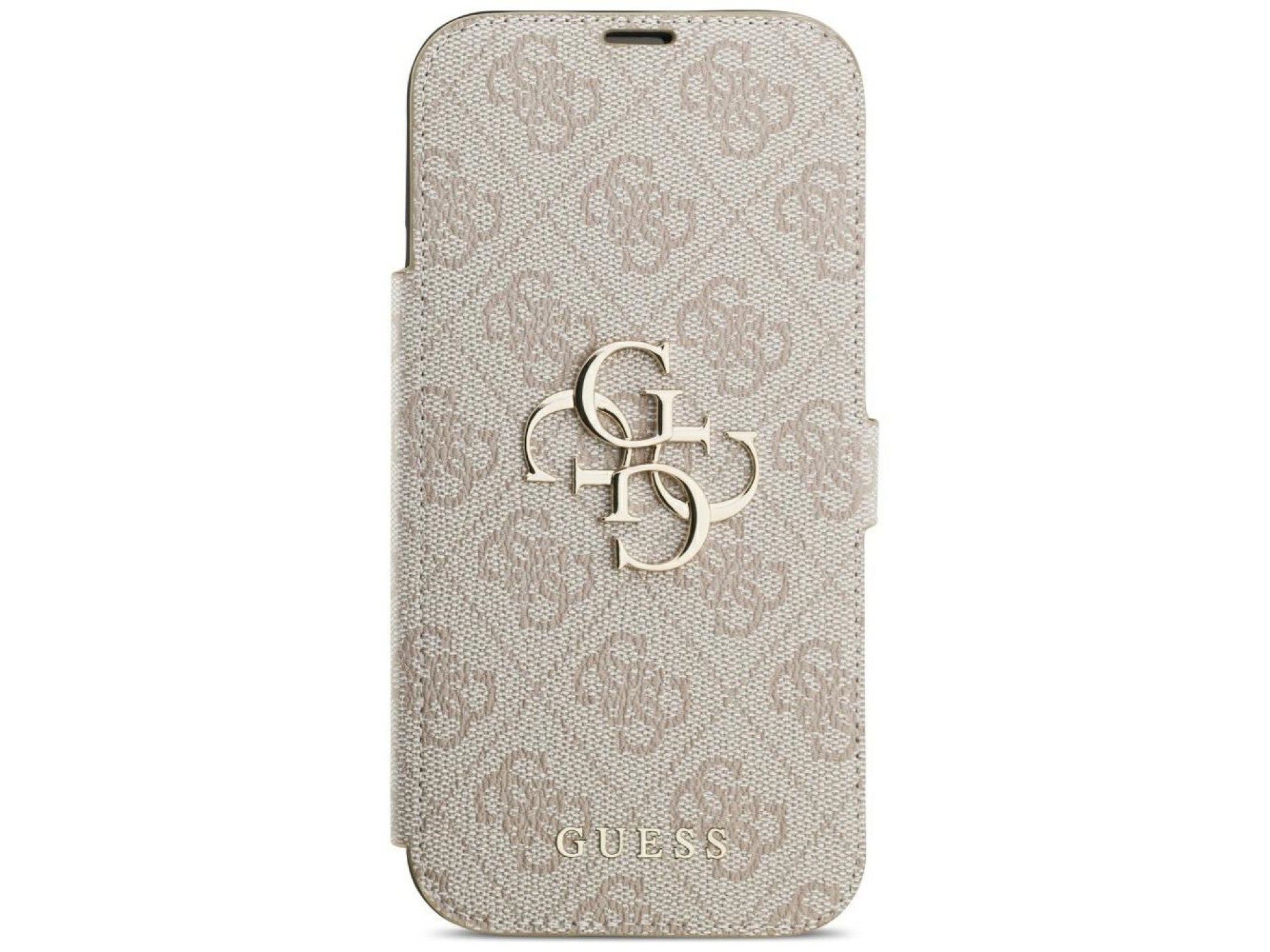 Funda Guess Book 4G con logo metálico para iPhone 18 Pro Max / 17 Pro Max - Rosa