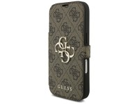 Guess Book 4G Metal Logo Case for iPhone 18 Pro / 17 Pro - Brown Guess Book 4G Metal Logo Case for iPhone 18 Pro / 17 Pro - Brown
