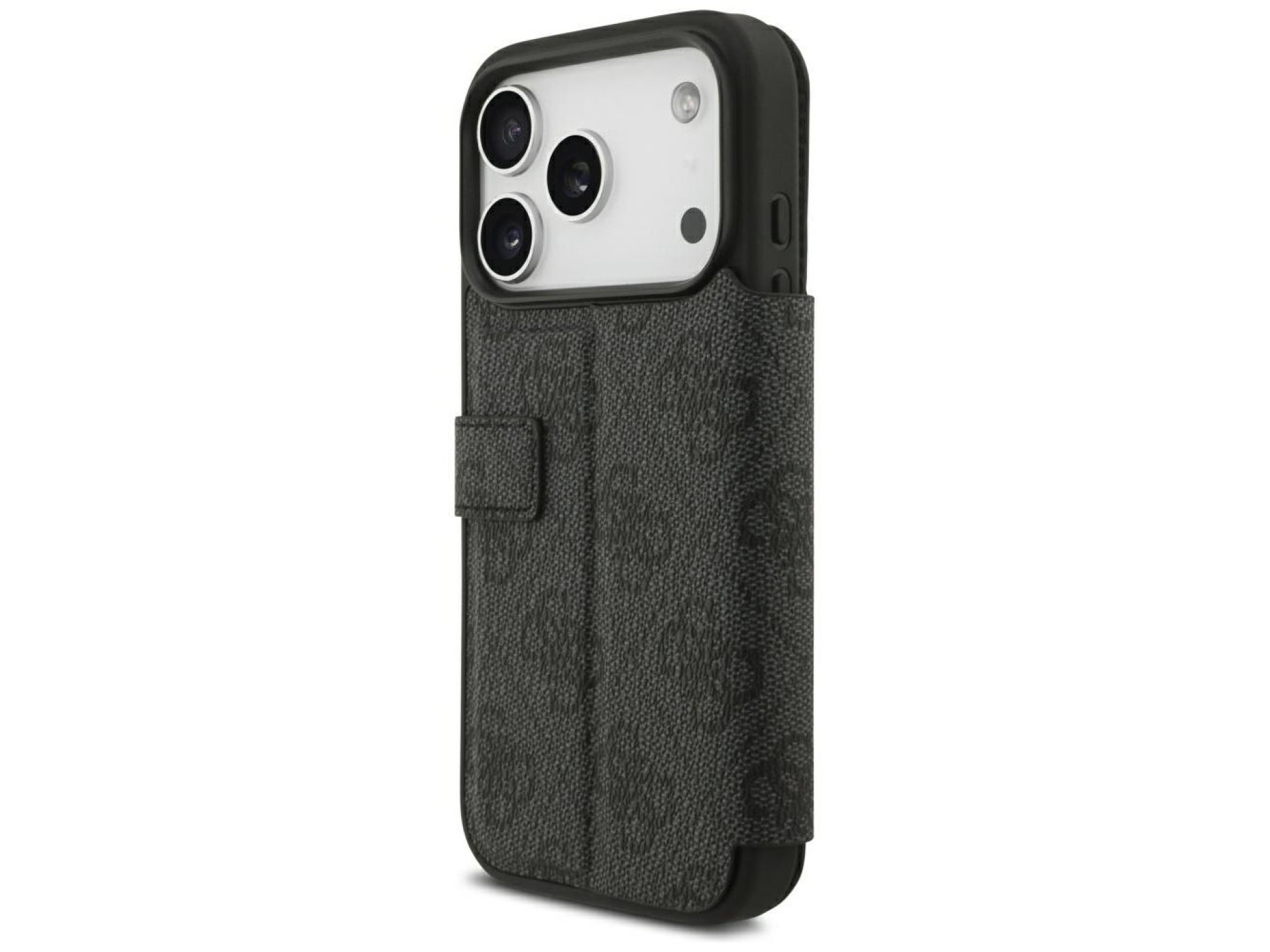 Funda Guess Book 4G con logo metálico para iPhone 18 Pro / 17 Pro - Negra