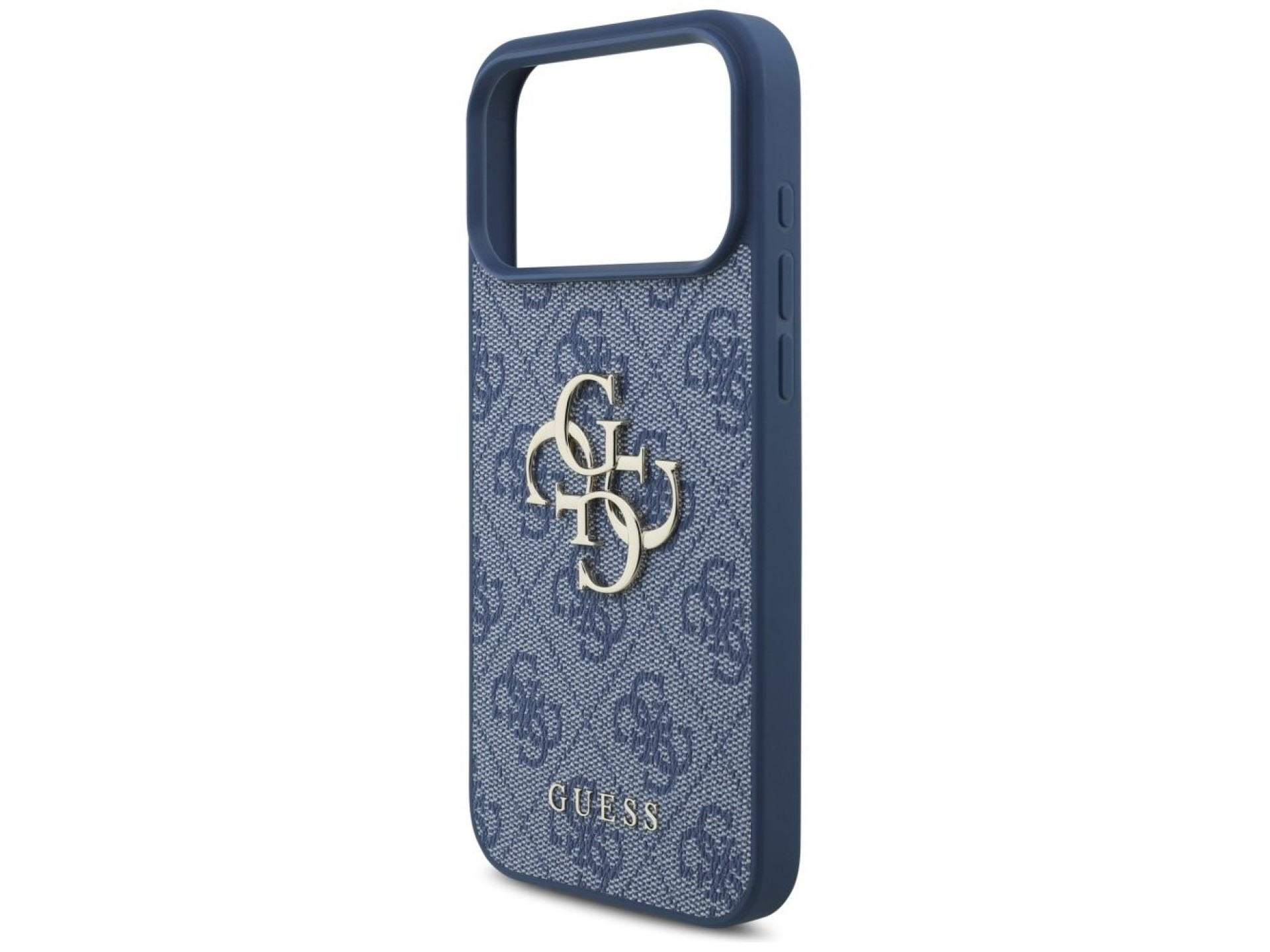 Funda Guess 4G con logo grande para iPhone 17 Pro Max / 18 Pro Max - Azul