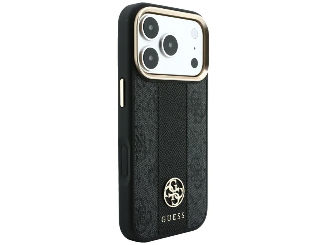 Funda Guess 4G con logotipos redondos y clásicos y MagSafe para iPhone 17 Pro Max / 18 Pro Max - Neg