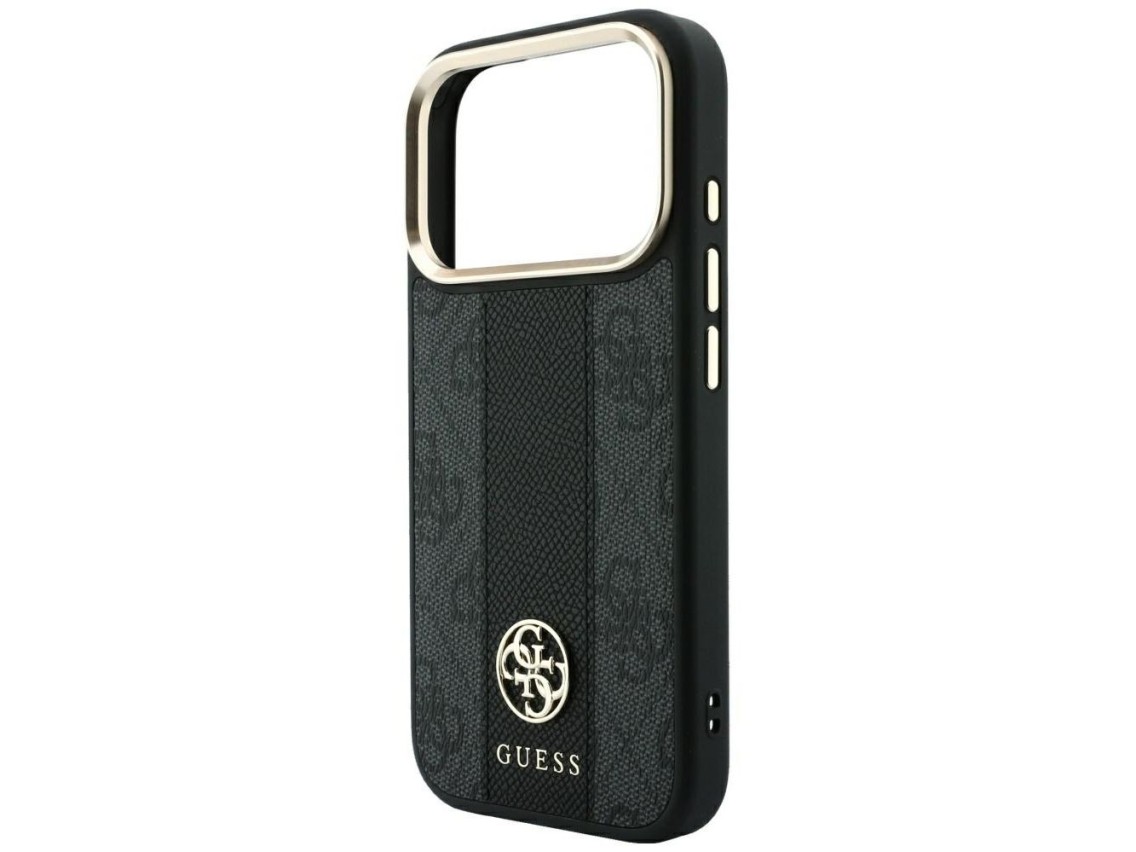 Funda Guess 4G con logotipos redondos y clásicos y MagSafe para iPhone 17 Pro Max / 18 Pro Max - Neg