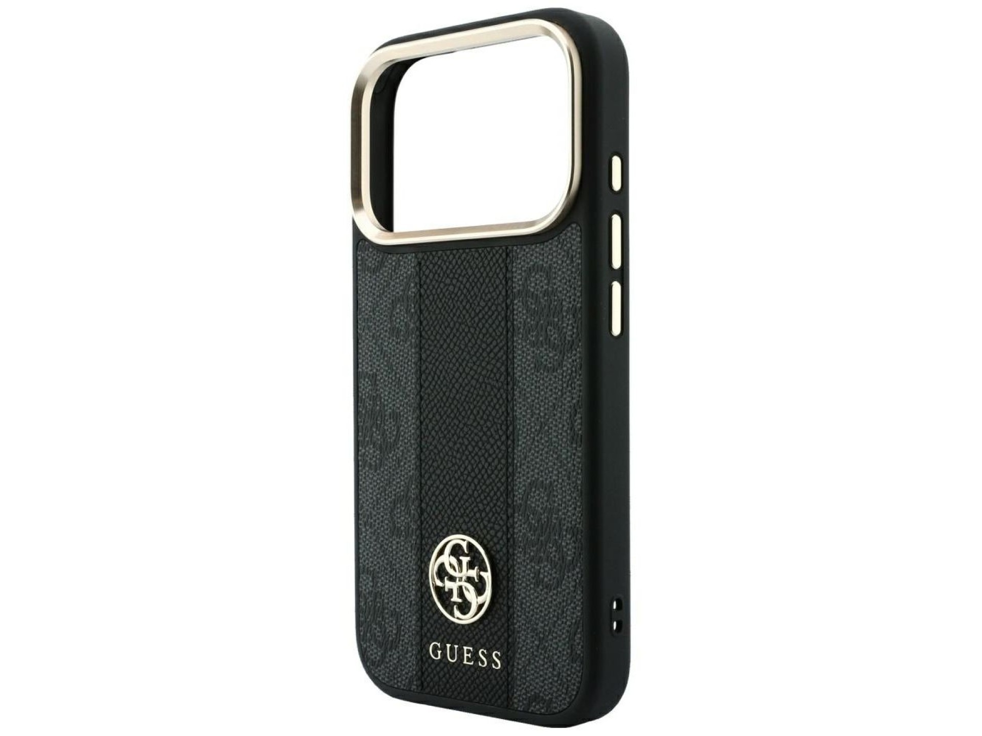 Funda Guess 4G con logotipos redondos y clásicos y MagSafe para iPhone 17 Pro Max / 18 Pro Max - Neg