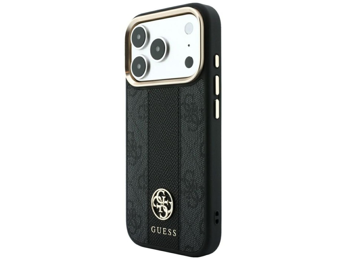 Funda Guess 4G con logotipos redondos y clásicos y MagSafe para iPhone 17 Pro Max / 18 Pro Max - Neg