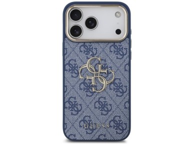 Funda Guess 4G Big 4G Classic Logo para iPhone 18 Pro Max / 17 Pro Max - Azul y dorado