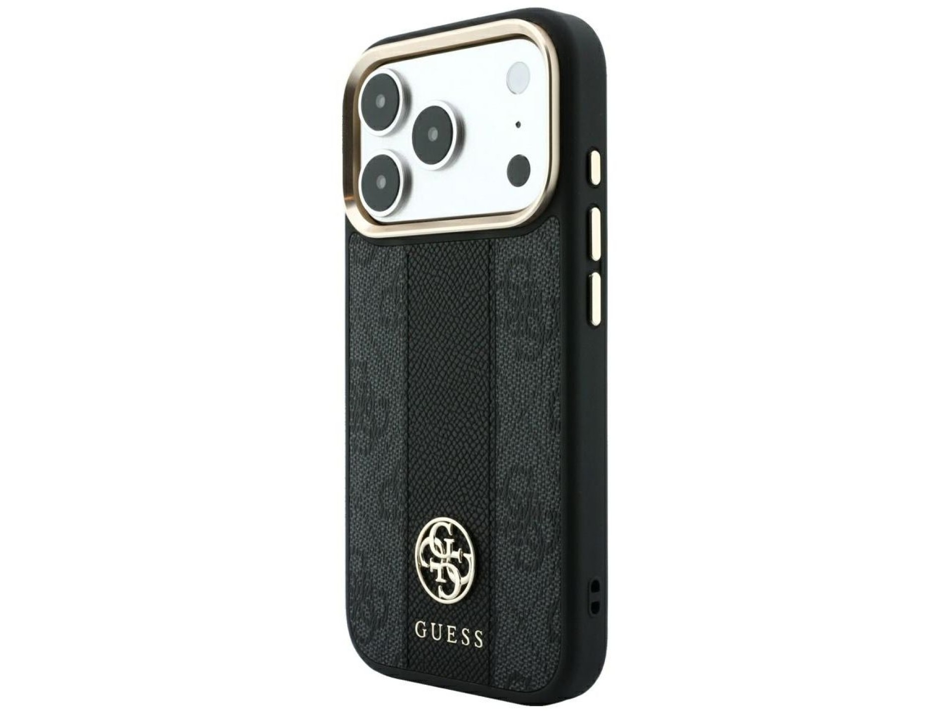 Funda Guess 4G con logotipos redondos y clásicos y MagSafe para iPhone 17 Pro Max / 18 Pro Max - Neg