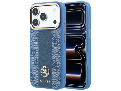 Guess 4G with Stripe Round and Classic Logos MagSafe Case for iPhone 17 Pro Max / 18 Pro Max - Blue Guess 4G with Stripe Round and Classic Logos MagSafe Case for iPhone 17 Pro Max / 18 Pro Max - Blue