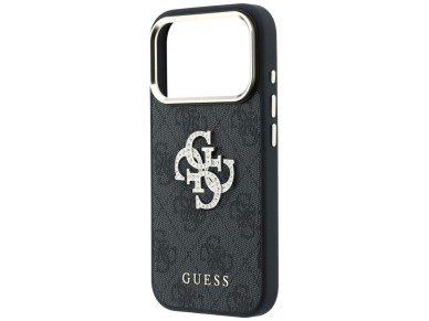 Guess 4G & Big Strass Logo Case for iPhone 17 Pro Max / 18 Pro Max - Black Guess 4G & Big Strass Logo Case for iPhone 17 Pro Max / 18 Pro Max - Black