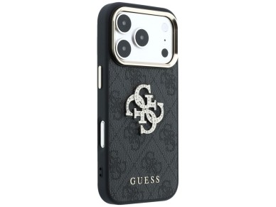 Guess 4G & Big Strass Logo Case for iPhone 17 Pro Max / 18 Pro Max - Black Guess 4G & Big Strass Logo Case for iPhone 17 Pro Max / 18 Pro Max - Black