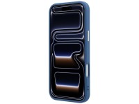 Capa Guess 4G com logo grande e strass para iPhone 18 Pro Max / 17 Pro Max - Azul Capa Guess 4G com logo grande e strass para iPhone 18 Pro Max / 17 Pro Max - Azul