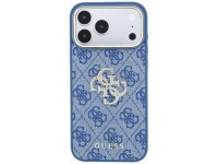 Guess 4G & Big Strass Logo Case for iPhone 18 Pro / 17 Pro - Blue