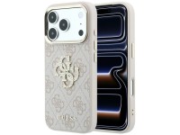 Capa Guess 4G com logo grande e strass para iPhone 17 Pro / 18 Pro - Rosa Capa Guess 4G com logo grande e strass para iPhone 17 Pro / 18 Pro - Rosa
