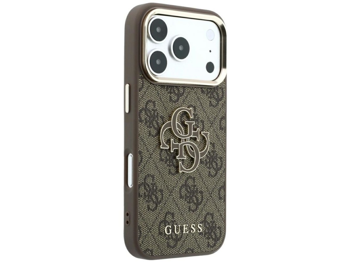 Guess 4G & Big Resin Logo Case for iPhone 17 Pro Max / 18 Pro Max - Brown