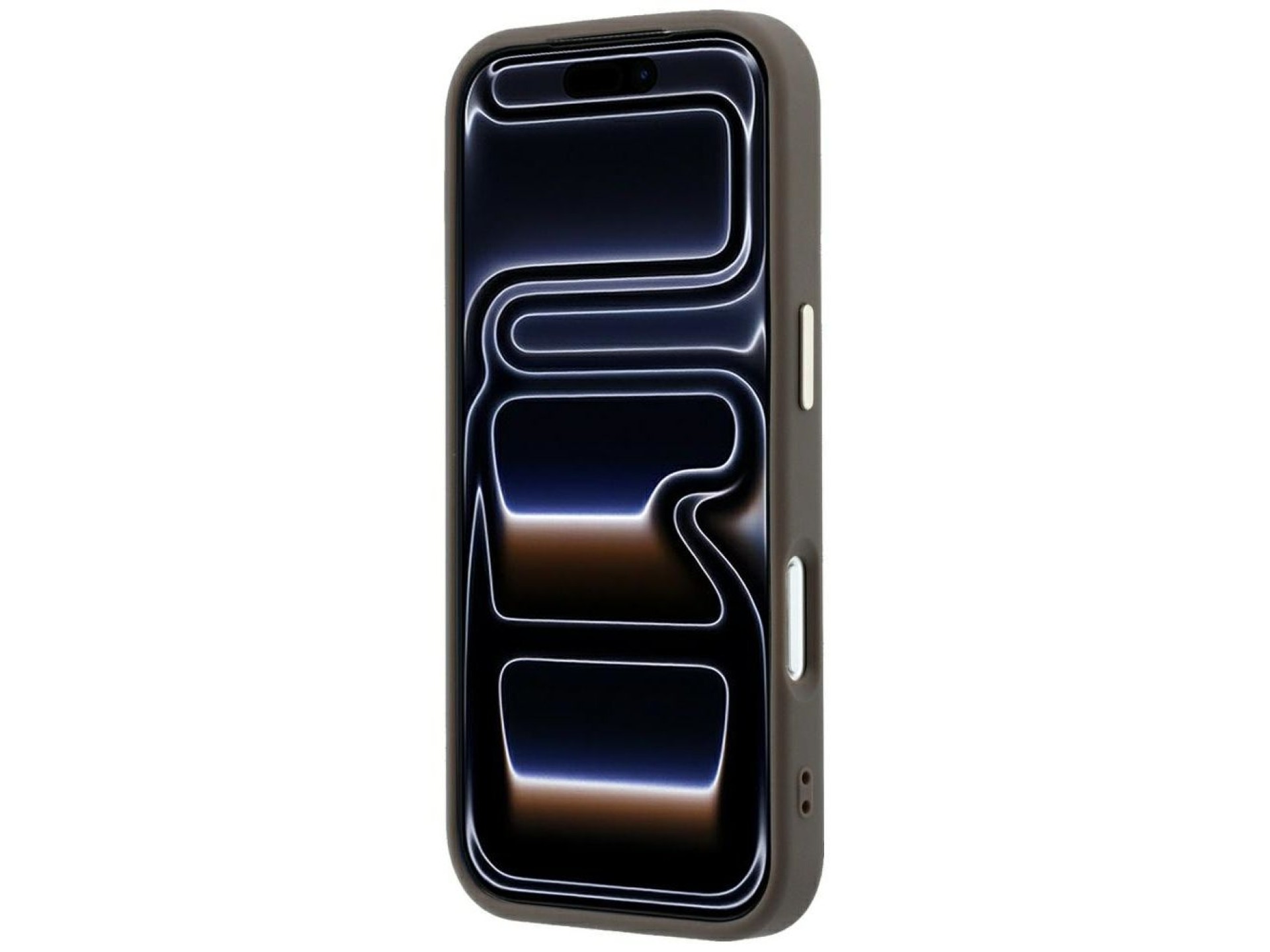 Capa Guess 4G com logo grande em resina para iPhone 17 Pro Max / 18 Pro Max - Marrom