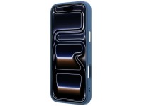 Capa Guess 4G com logo grande em resina para iPhone 17 Pro / 18 Pro - Azul Claro