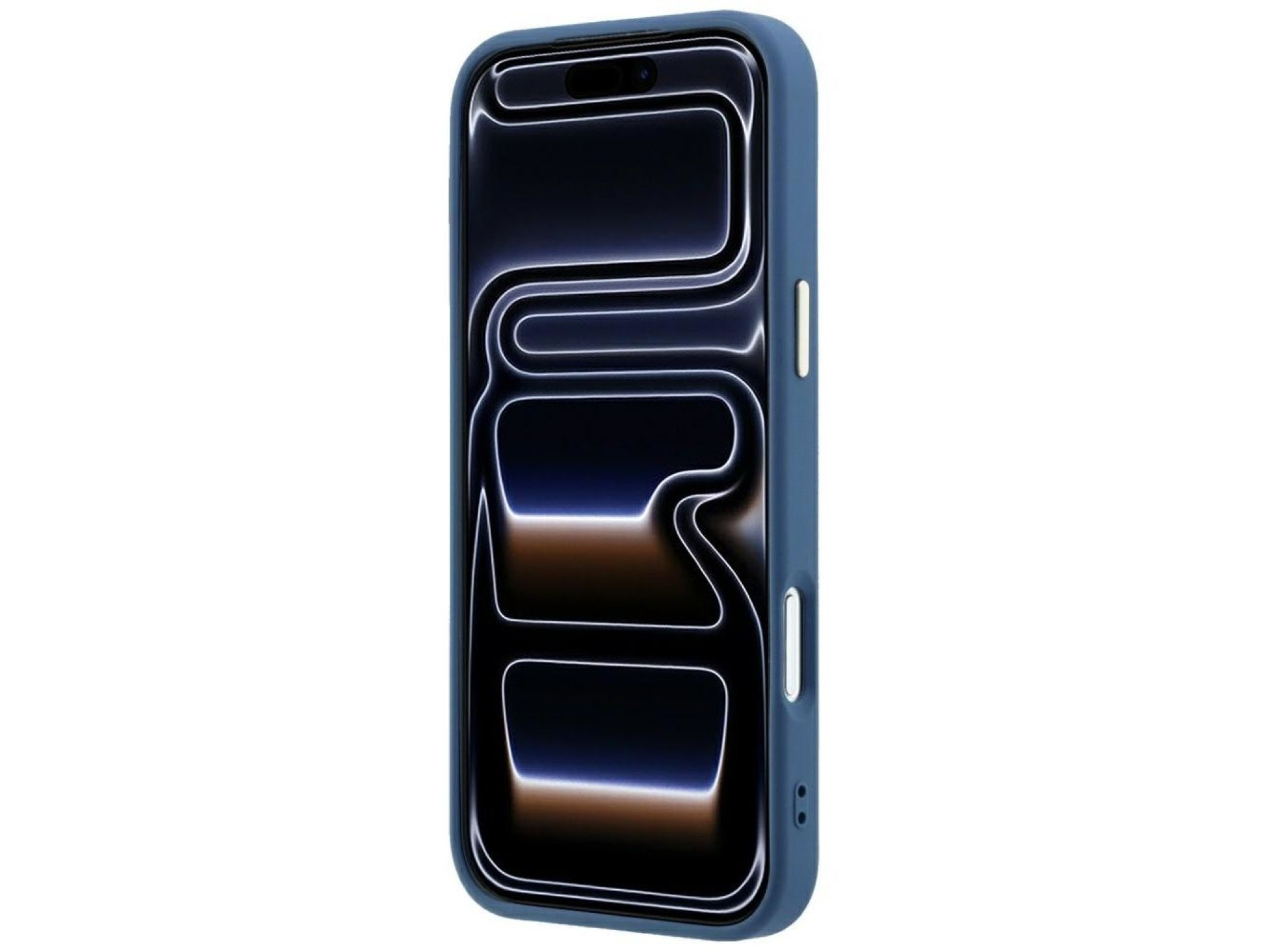 Capa Guess 4G com logo grande em resina para iPhone 17 Pro Max / 18 Pro Max - Azul Claro