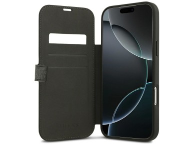 Guess Book 4G Metal Logo Case for iPhone 18 Pro Max / 17 Pro Max - Black Guess Book 4G Metal Logo Case for iPhone 18 Pro Max / 17 Pro Max - Black