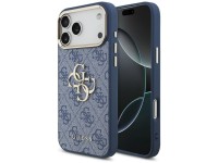 Capa Guess 4G Big 4G Classic Logo para iPhone 18 Pro Max / 17 Pro Max - Azul e Dourada Capa Guess 4G Big 4G Classic Logo para iPhone 18 Pro Max / 17 Pro Max - Azul e Dourada