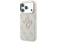 Guess 4G & Big Resin Logo Case for iPhone 17 Pro Max / 18 Pro Max - Pink