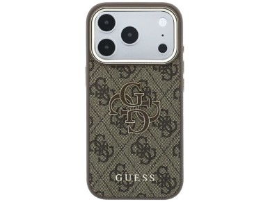Funda Guess 4G con logo grande de resina para iPhone 17 Pro Max / 18 Pro Max - Marrón Funda Guess 4G con logo grande de resina para iPhone 17 Pro Max / 18 Pro Max - Marrón