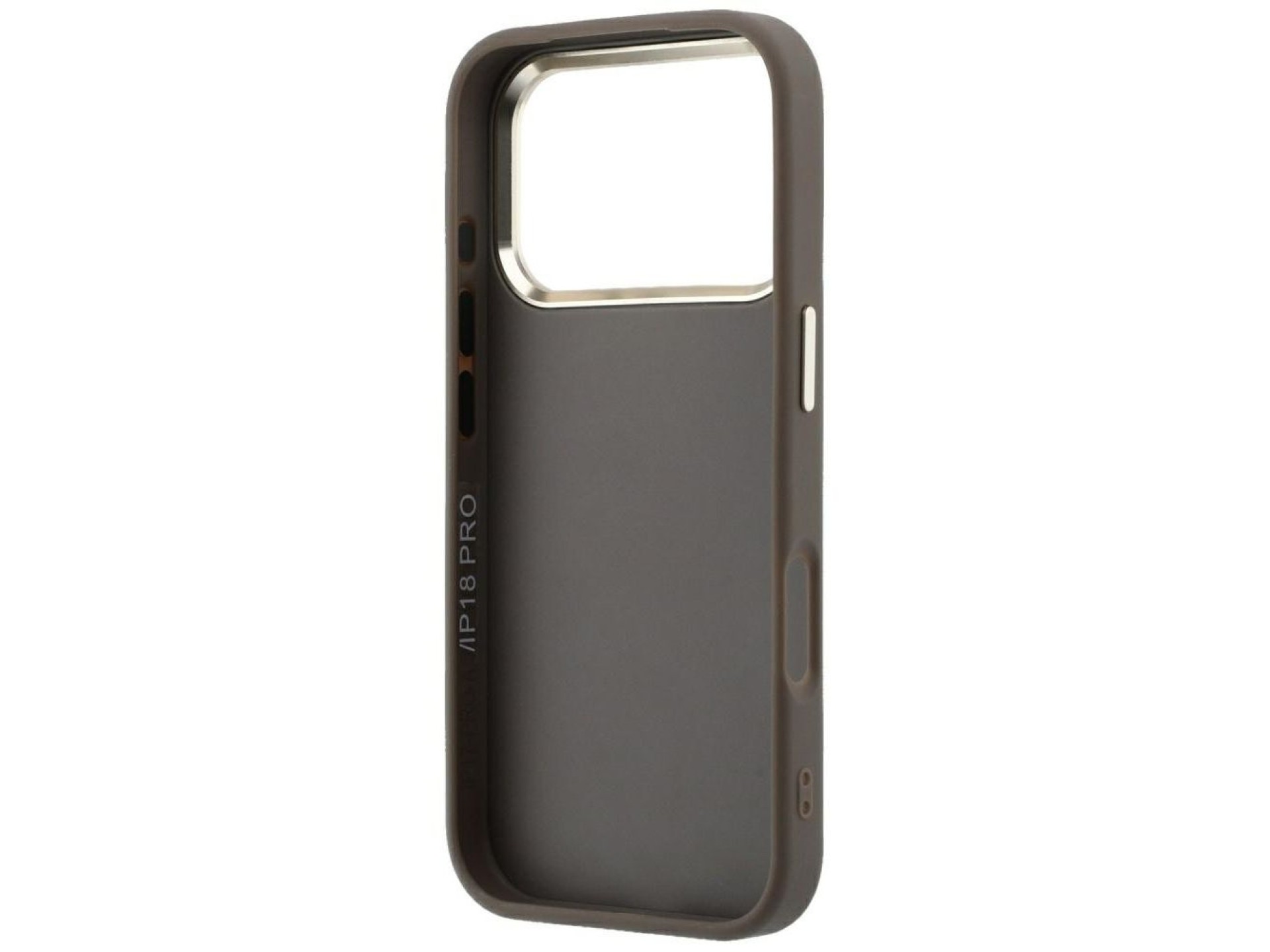 Capa Guess 4G com logo grande em resina para iPhone 17 Pro Max / 18 Pro Max - Marrom
