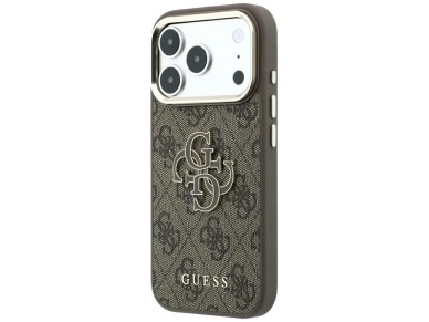 Funda Guess 4G con logo grande de resina para iPhone 17 Pro Max / 18 Pro Max - Marrón Funda Guess 4G con logo grande de resina para iPhone 17 Pro Max / 18 Pro Max - Marrón