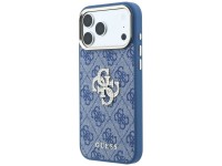 Guess 4G & Big Strass Logo Case for iPhone 18 Pro / 17 Pro - Blue