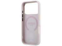 Guess 4G with Stripe Round and Classic Logos MagSafe Case for iPhone 17 Pro Max / 18 Pro Max - Pink Guess 4G with Stripe Round and Classic Logos MagSafe Case for iPhone 17 Pro Max / 18 Pro Max - Pink