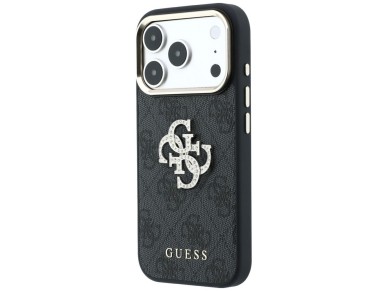 Guess 4G & Big Strass Logo Case for iPhone 17 Pro Max / 18 Pro Max - Black Guess 4G & Big Strass Logo Case for iPhone 17 Pro Max / 18 Pro Max - Black