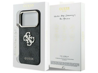 Guess 4G & Big Strass Logo Case for iPhone 17 Pro Max / 18 Pro Max - Black Guess 4G & Big Strass Logo Case for iPhone 17 Pro Max / 18 Pro Max - Black