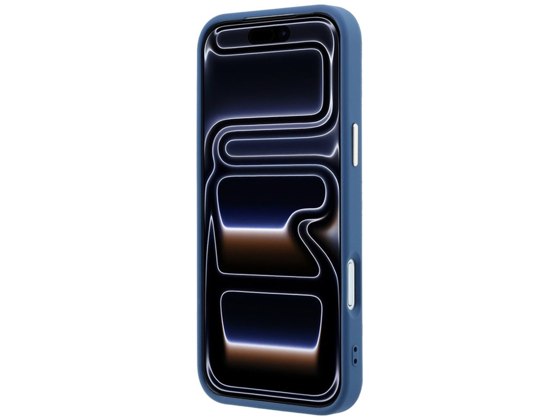 Capa Guess 4G com logo grande e strass para iPhone 18 Pro Max / 17 Pro Max - Azul