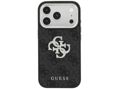 Guess 4G & Big Strass Logo Case for iPhone 17 Pro Max / 18 Pro Max - Black Guess 4G & Big Strass Logo Case for iPhone 17 Pro Max / 18 Pro Max - Black