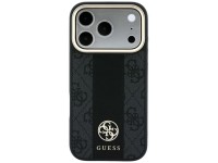 Guess 4G with Stripe Round and Classic Logos MagSafe Case for iPhone 17 Pro / 18 Pro - Black