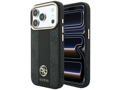 Funda Guess 4G con logotipos redondos y clásicos y MagSafe para iPhone 17 Pro Max / 18 Pro Max - Neg Funda Guess 4G con logotipos redondos y clásicos y MagSafe para iPhone 17 Pro Max / 18 Pro Max - Neg