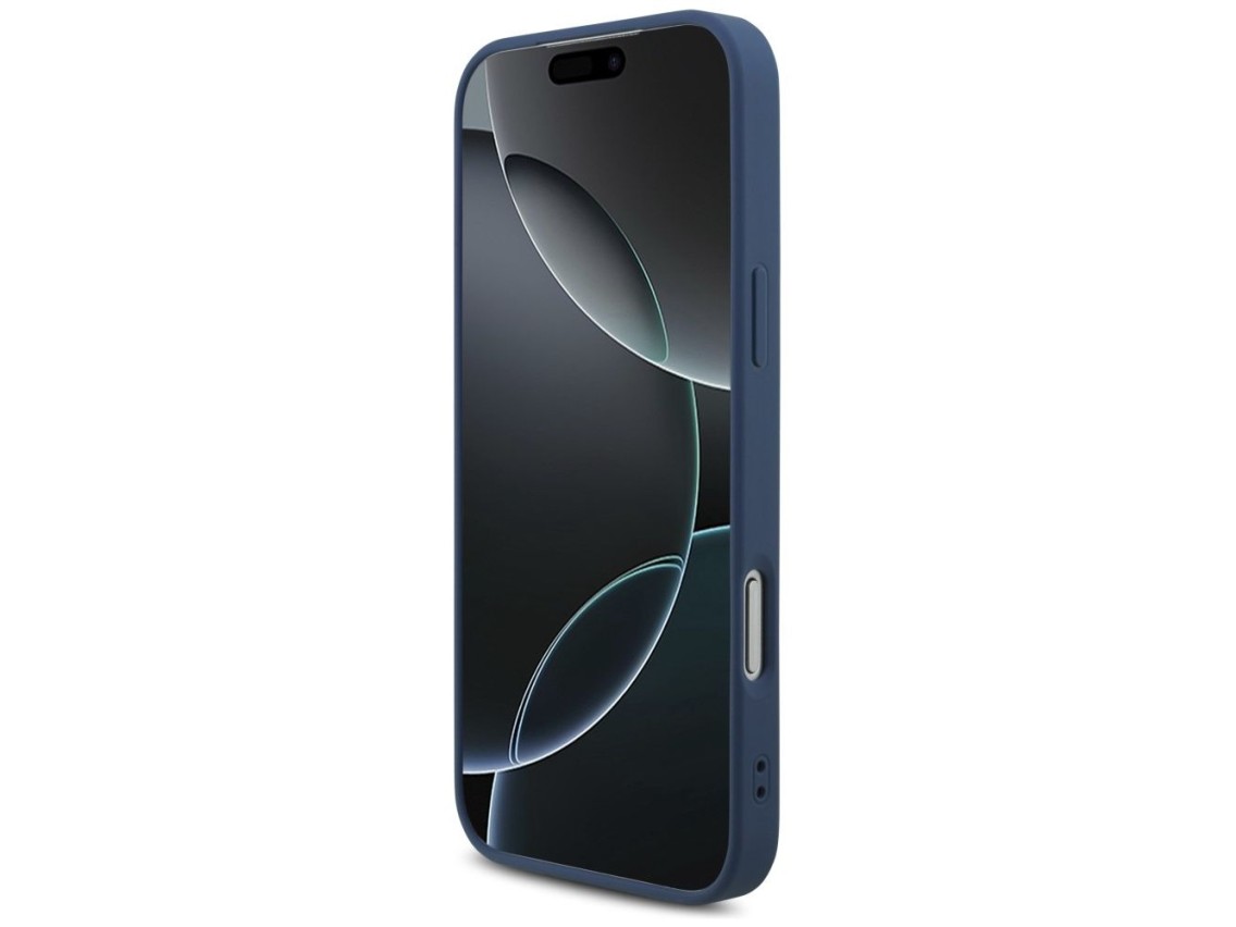 Capa Guess 4G com logo grande para iPhone 17 Pro Max / 18 Pro Max - Azul