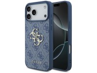 Capa Guess 4G com logo grande para iPhone 17 Pro Max / 18 Pro Max - Azul Capa Guess 4G com logo grande para iPhone 17 Pro Max / 18 Pro Max - Azul