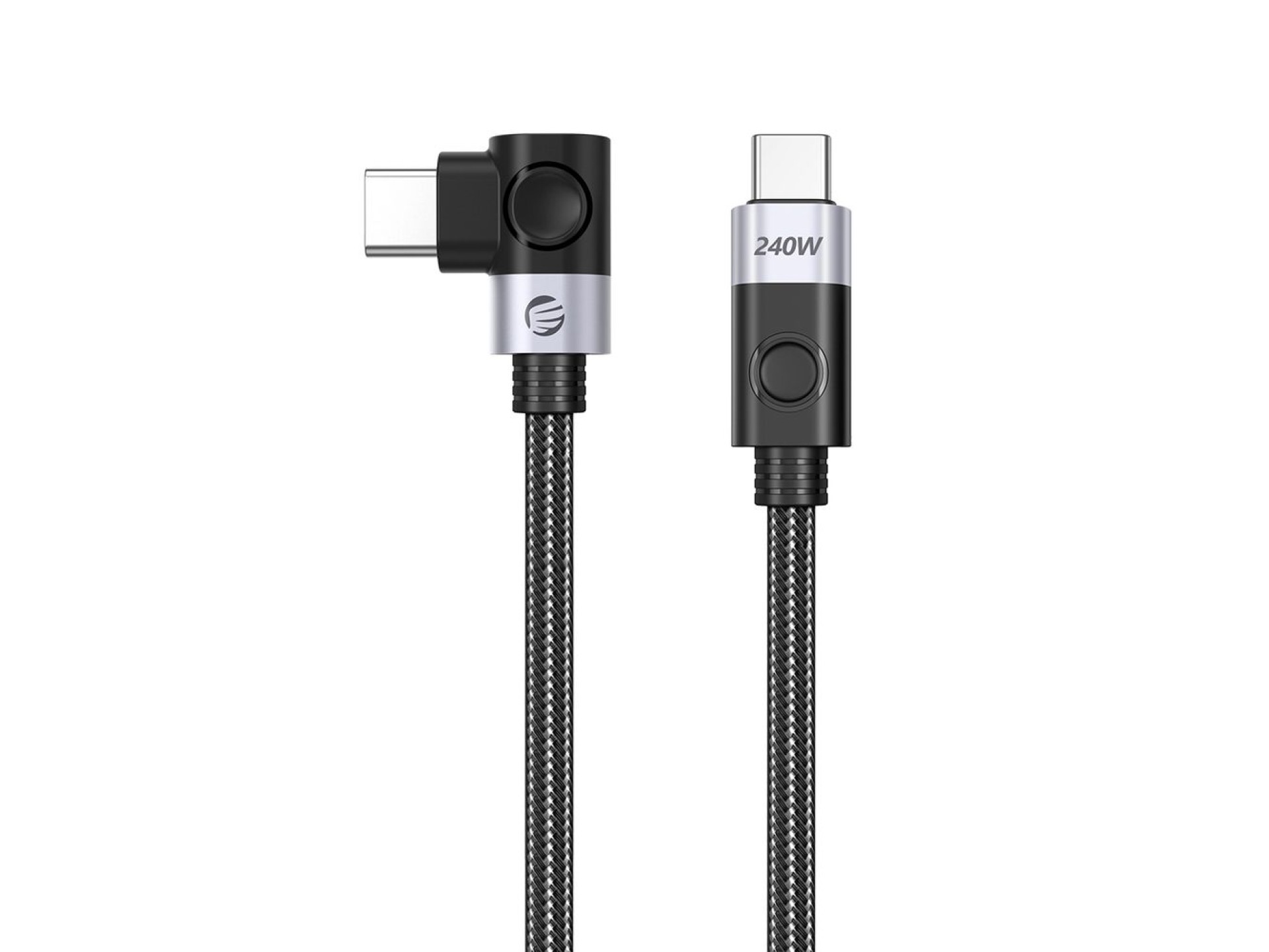 Orico CW240 USB-C to USB-C PD 240W 20Gb/s 0.5m Angled Cable - Black