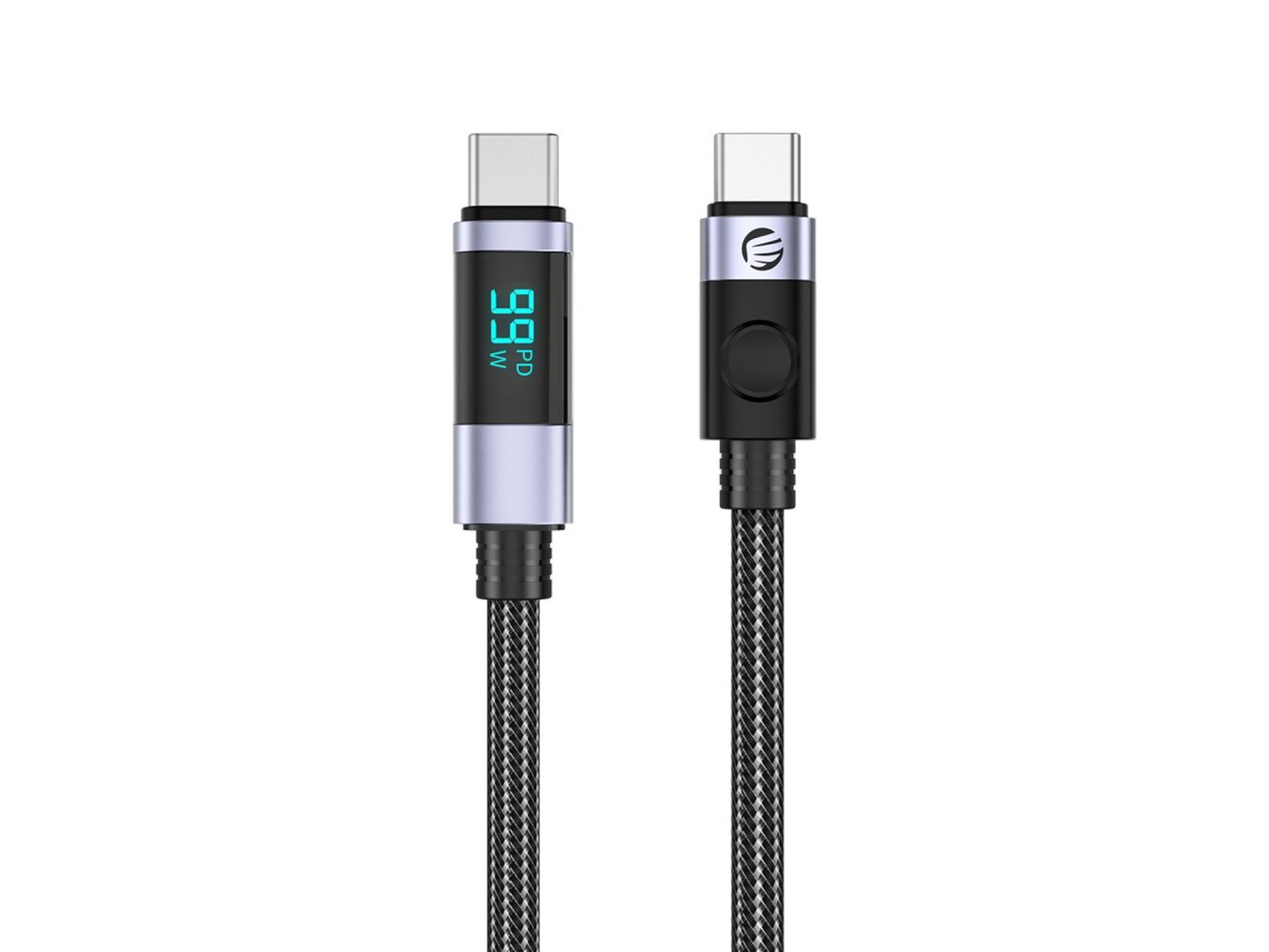 Orico LDC2C USB-C - USB-C PD 100W Cable with LED Display 480 Mbps 3 m - Black