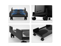 Orico CPB3 computer stand on wheels, load capacity 20 kg - black Orico CPB3 computer stand on wheels, load capacity 20 kg - black